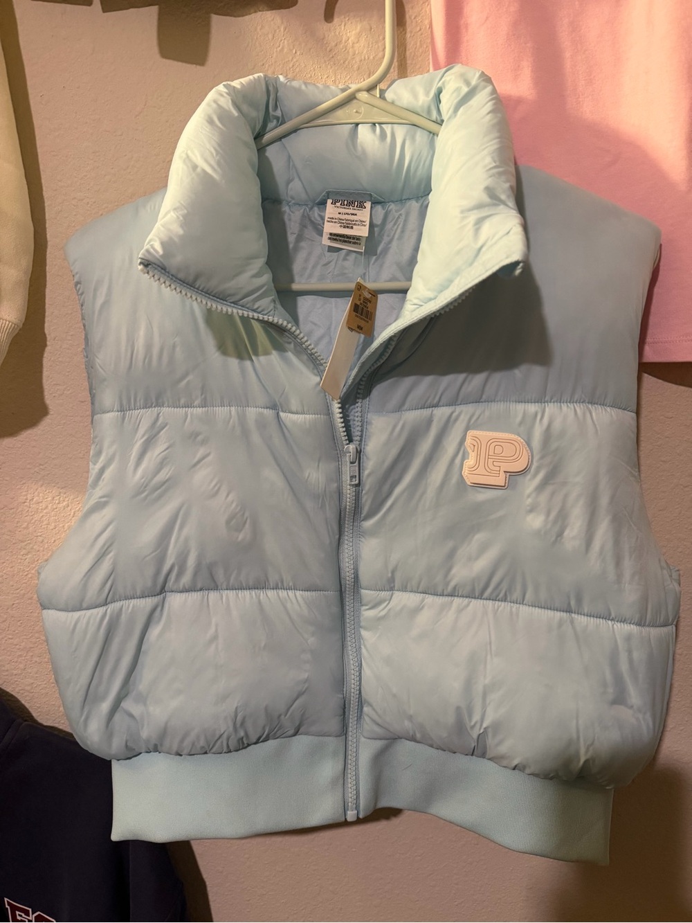 Victoria's Secret Light Blue Puffer Vest